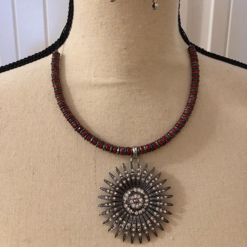 Glasshouse custom made necklace and earring set
